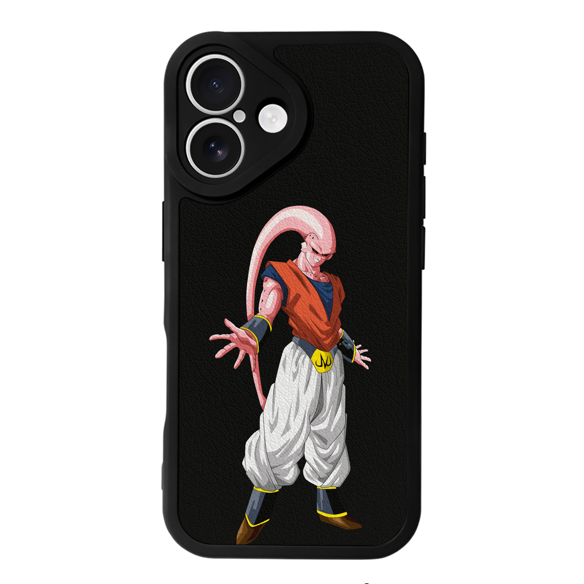 （画像用） ドラゴンボール 魔人ブウ DRAGON BALL Majin Buu 【iPhone 16シリーズ対応】シリコンスマホケース（レザー調） 材質：シリコン